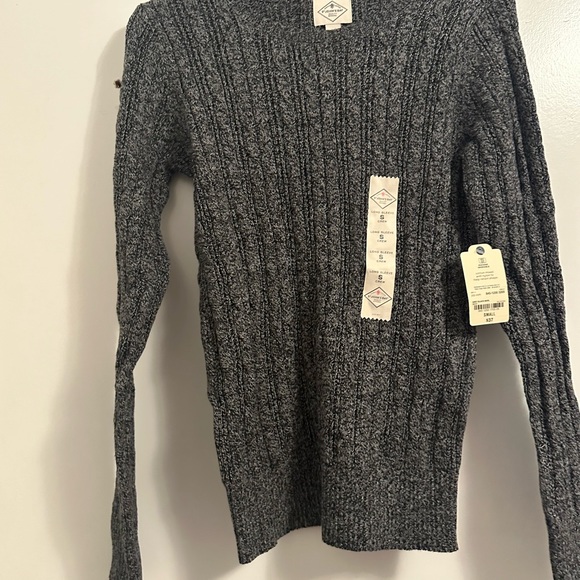 St. John's Bay Womens Crew Neck Long Sleeve Cable Knit Pullover Sweater - Picture 4 of 5